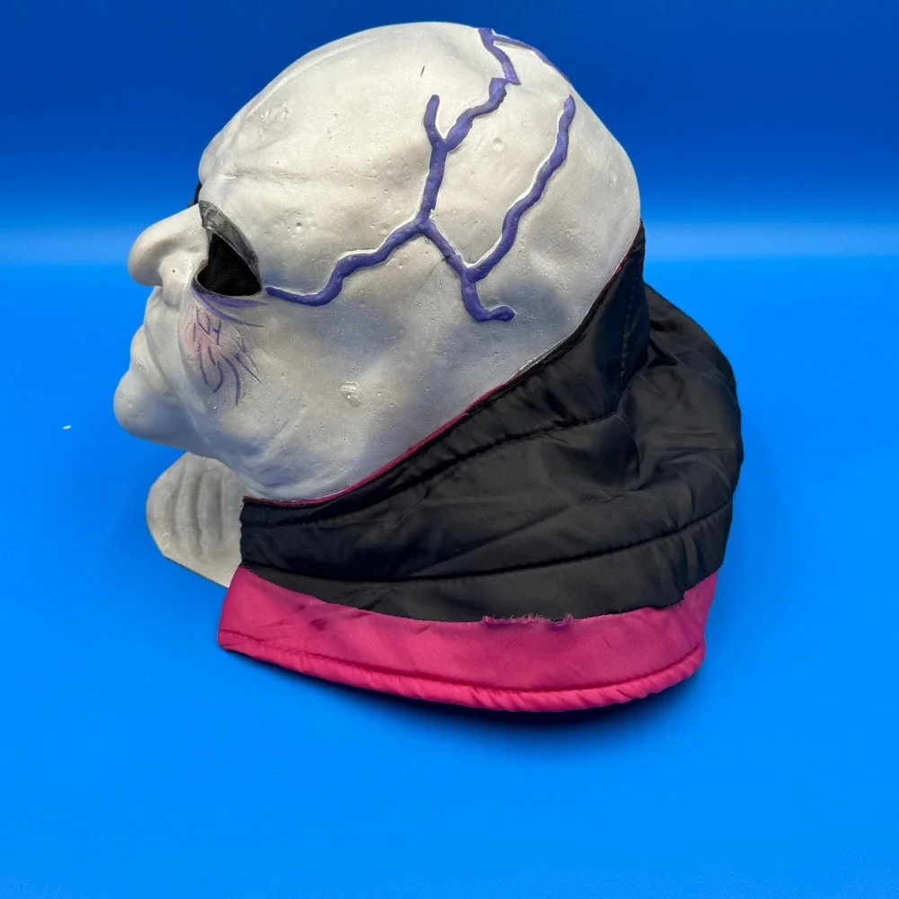 Creepy Horror Mask Scary Face with Padded Collar Costume Prop